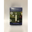 Juletrelys stearin 20pk hvite