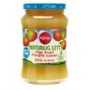 Eplemos m/biter naturlig lett 535g Nora