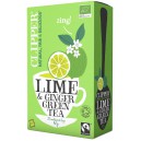 Green tea Lime&Ginger økologisk 20pk 50g Clipper