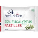 Amundsen halspastiller sukkerfri pose 25g Extra strong Eucalyptus